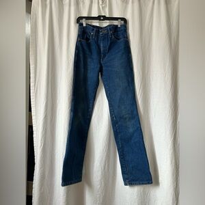 Wrangler Dark Blue Straight Jeans